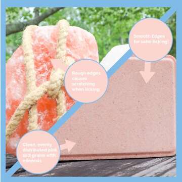 Himalayan Pink Salt Lick Brick for Livestock and Wildlife