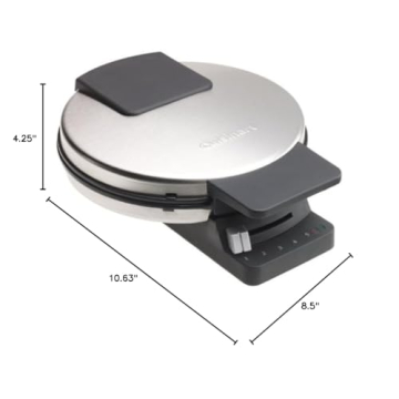 Cuisinart Round Classic Waffle Maker Renewed 5 Browning Settings