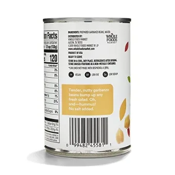 Organic Unsalted Garbanzo Beans - 365 by Whole Foods Market