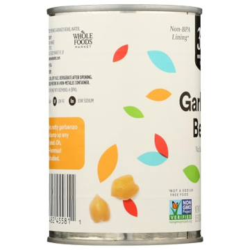 Organic Unsalted Garbanzo Beans - 365 by Whole Foods Market