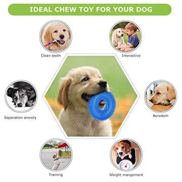 ENZZROA Dog Chew Toys for Puppy Teething, 3Pack 2-8 Months Puppies Teething Toys Soft & Durable Pupp...