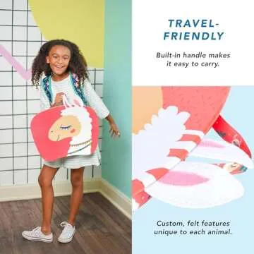 LAPGEAR Lap Pets Lap Desk for Lil’ Kids - Llama - Fits up to 11.6 Inch Laptops - Style No. 46749