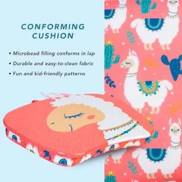 LAPGEAR Lap Pets Lap Desk for Lil’ Kids - Llama - Fits up to 11.6 Inch Laptops - Style No. 46749