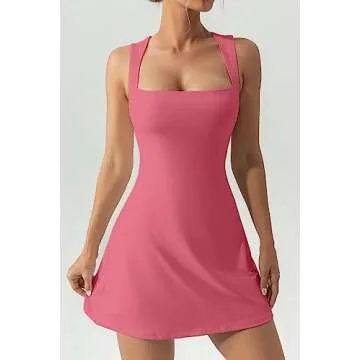 QINSEN Women's Soft Stretchy Mini Dress - Perfect Fit