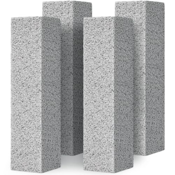 4TH Pumice Stone for Toilet Bowl Cleaning,Remove Away Limescale Stain,Hard Water Rings,Calcium Build...