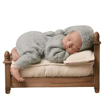 M&G House Newborn Photography Props Mattress Pillow Photography Accessories Baby Photoshoot Props Be...