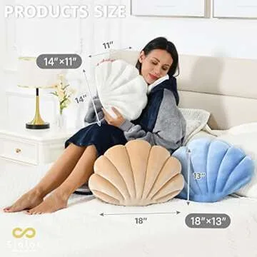 Sioloc Shell Pillow for Cozy Home Decor Accents