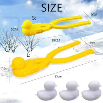 Duck Rice Mold,Rice Duck Mold,3D Rice Shaper Mold Duck, Duck Snowball Maker,Duck Mold DIY Sushi Molds,Animal Shapes Sushi Mold,Snowball Maker Toys,Children Snow Ball Fights (L-MIX, 5PCS)