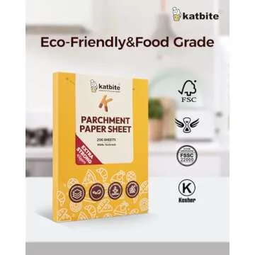 Katbite 200PCS Heavy Duty Parchment Paper for Baking