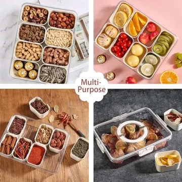 Bandesun Divided Serving Tray - Portable Snack Container