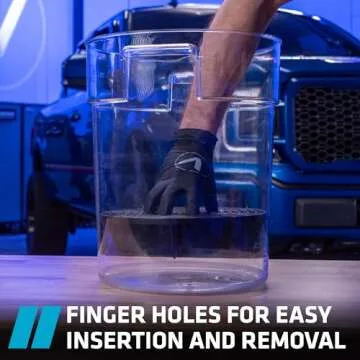 VIKING Automotive Bucket Insert Grit Traps for Car Wash and Detail Kits, Helps Remove Dirt and Debris from Microfiber, Mitts, Cloths, and Sponges, 2 Pack, Black