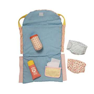 Manhattan Toy Stella Collection 11-Piece Baby Doll Diaper Bag Changing Mat Combo Set for 12" and 15" Soft Dolls