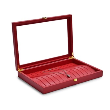 Oirlv Luxury Leather Necklace Organizer for Women