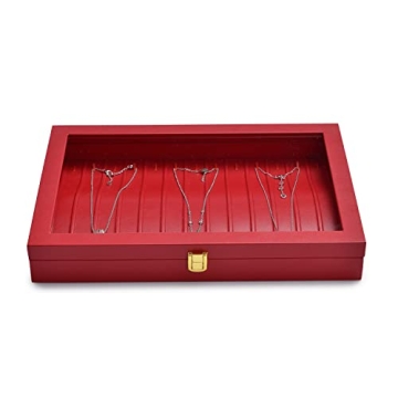 Oirlv Luxury Leather Necklace Organizer for Women