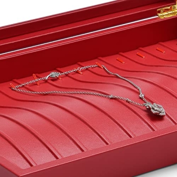 Oirlv Luxury Leather Necklace Organizer for Women