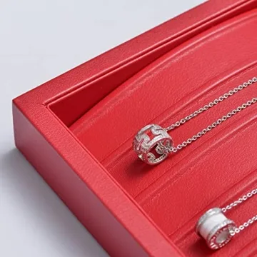 Oirlv Luxury Leather Necklace Organizer for Women