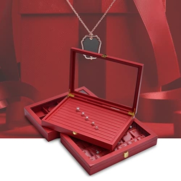 Oirlv Luxury Leather Necklace Organizer for Women