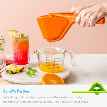 Dreamfarm Easy-Squeeze Fluicer Fold-Flat Citrus Juicer - 10 Inch