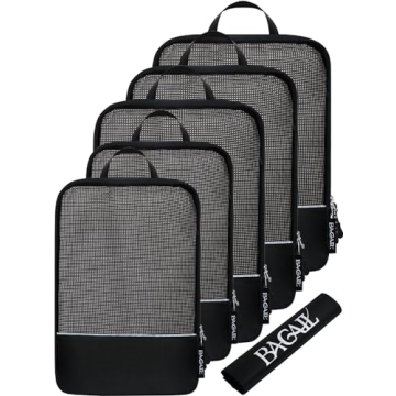 BAGAIL Ultralight Compression Packing Cubes for Travel