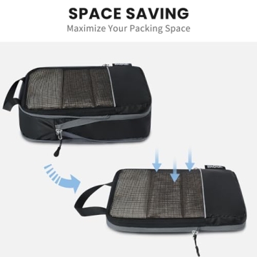 BAGAIL Ultralight Compression Packing Cubes for Travel