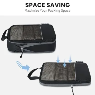 BAGAIL Ultralight Compression Packing Cubes for Travel