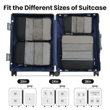 BAGAIL Ultralight Compression Packing Cubes for Travel