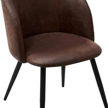 EGGREE Mid-Century Suede Accent Chairs Set of 2