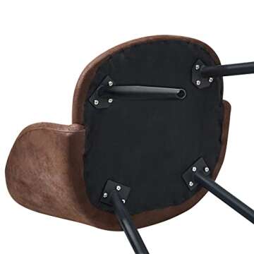 EGGREE Mid-Century Suede Accent Chairs Set of 2