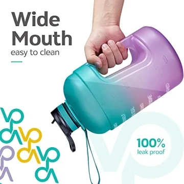 Motivational Half Gallon Water Bottle with Time Markers