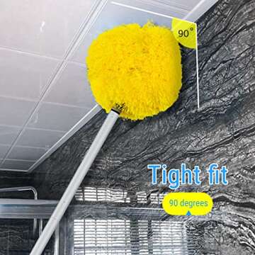 Washable Ceiling Fan Duster with Adjustable Length