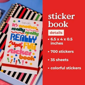 Ban.do Sticker Book with 700+ Fun Stickers for Planners