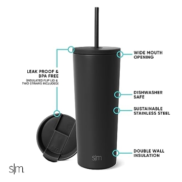 Simple Modern Insulated Tumbler 24oz | Durable & Stylish