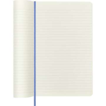 Moleskine Classic Notebook, Soft Cover, Large (5" x 8.25") Ruled/Lined, Hydrangea Blue, 192 Pages