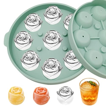 Rose Ice Mold, Silicone Ice Cube Tray for Elegant Drinks and Parties