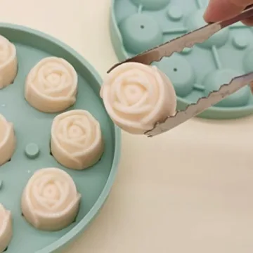 Rose Ice Mold Silicone Ice Cube Tray for Cocktails & Mimosas