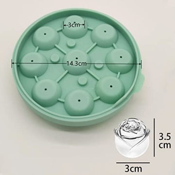 Rose Ice Mold Silicone Ice Cube Tray for Cocktails & Mimosas