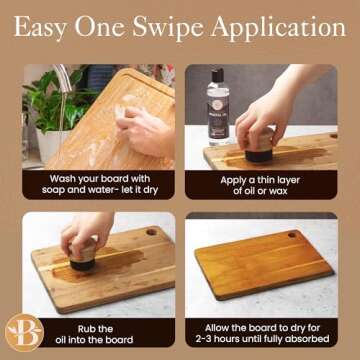 Cutting Board Oil Applicator for Easy Wood Care