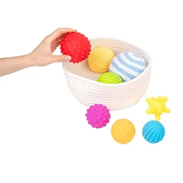 Adena Montessori 8 Pack Sensory Balls for Infants and Toddlers