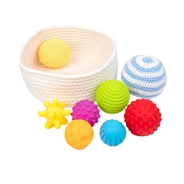 Adena Montessori 8 Pack Sensory Balls for Infants and Toddlers