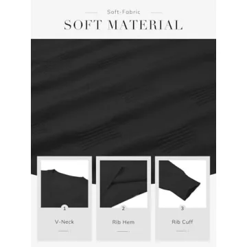 ATHMILE Stylish V Neck Women's Sweater for Fall Fashion