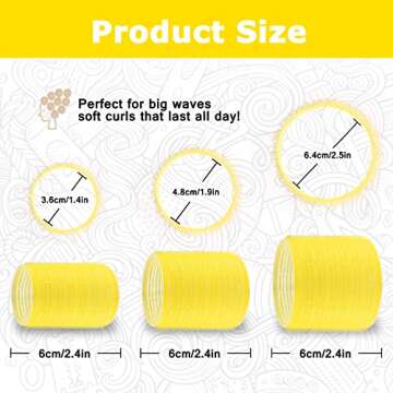 Self Grip Hair Roller Set for Beautiful Voluminous Styles