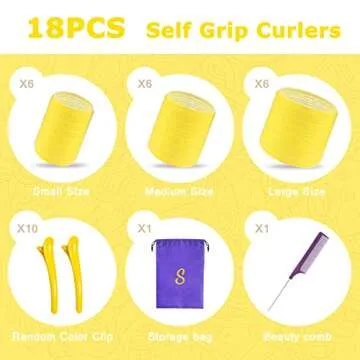 Self Grip Hair Roller Set for Beautiful Voluminous Styles