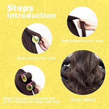 Self Grip Hair Roller Set for Beautiful Voluminous Styles