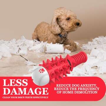 ZIKATON Durable Dog Squeaky Toy for Aggressive Chewers