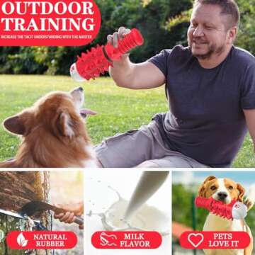 ZIKATON Durable Dog Squeaky Toy for Aggressive Chewers