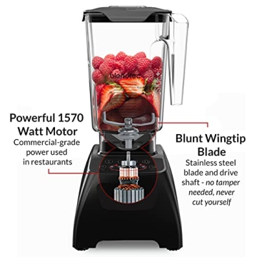 Blendtec Classic Blender with WildSide Jar - Powerful & Self-Cleaning