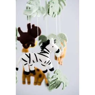 Jungle Animals Baby Mobile, Room Decor, Safari Theme Nursery, Wild Animals Decoration