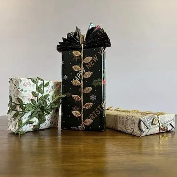 BASOKAN Gold Leaves Leaf Ribbon Trim Rope - 20 Yards - for Garland DIY Crafts and Party Wedding Home Decorations (Gold)