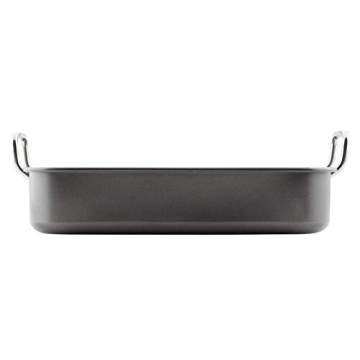 Nonstick Rachael Ray Roasting Pan with Reversible Rack