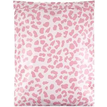 Inspired Mailers - Large Poly Mailers 14.5 x 19-50 Pack - Rose Gold Cheetah - Shipping Bags - Large Mailing Envelopes - Large Shipping Envelopes - Mailers Poly Bags for Shipping